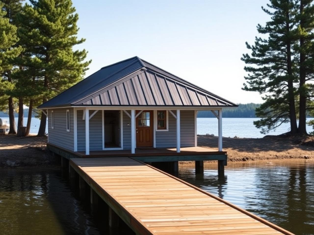 Boathouse — Boathouse and slip in good condition.