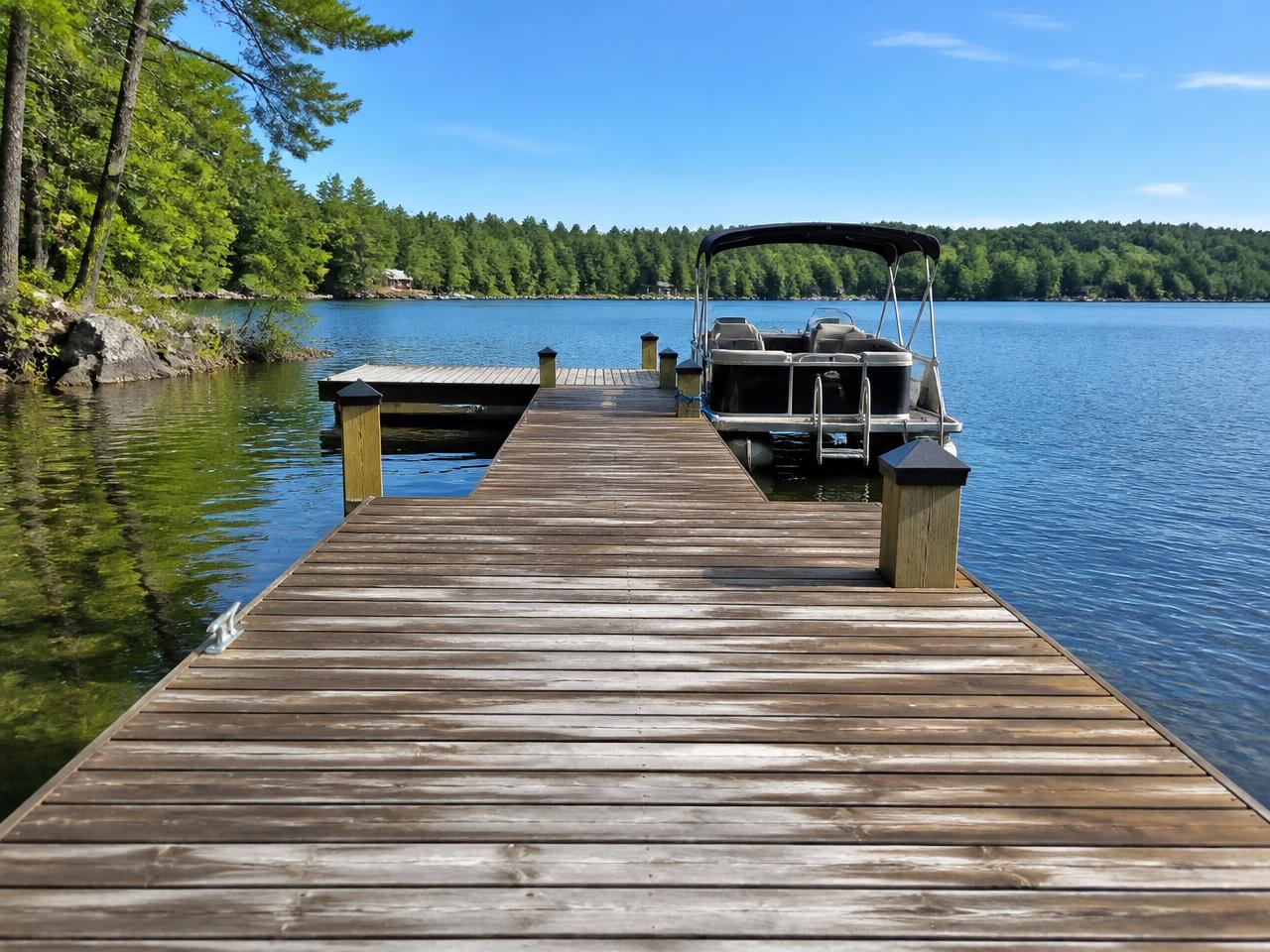 Dock — Dock structure secure, no loose planks or shifting.