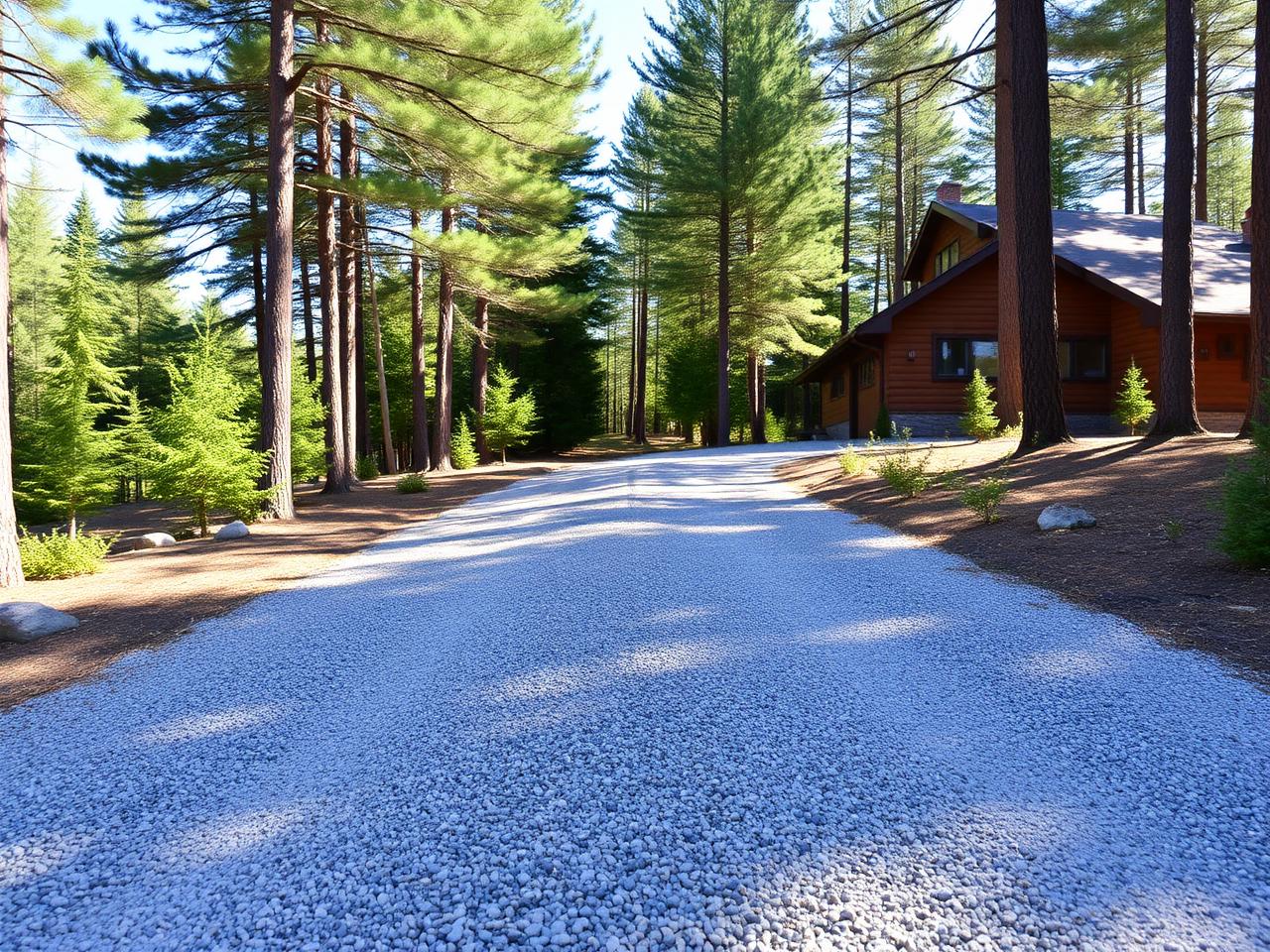 Driveway — Surface clear, no washout or obstruction.