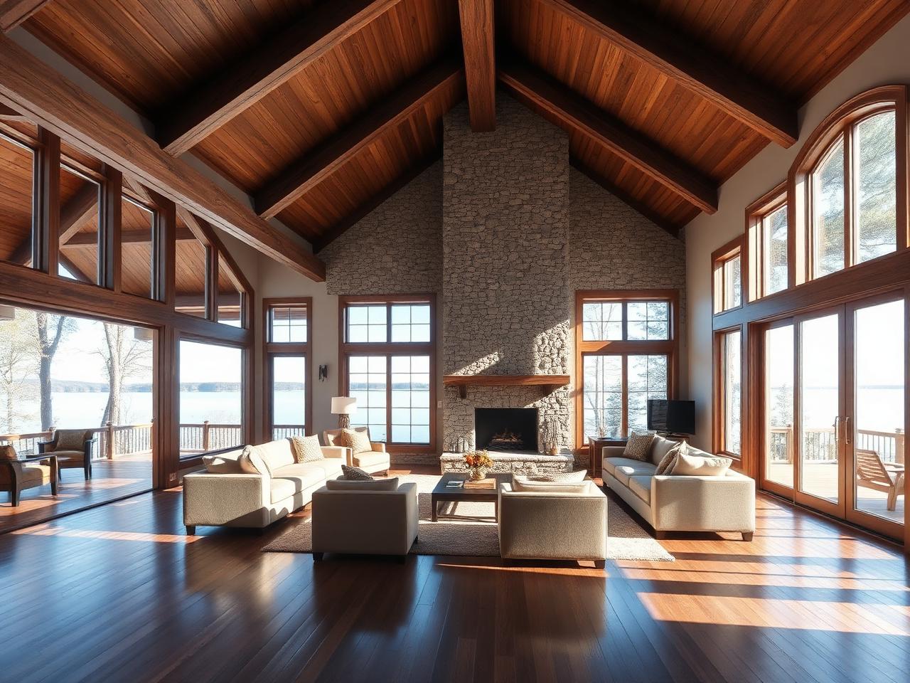 Living Room — Interior dry, no moisture or damage detected.